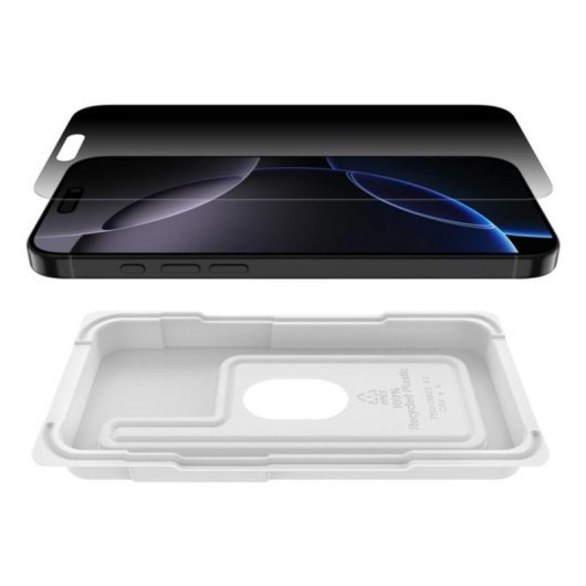 Bildschirmprotektor Belkin ScreenForce InvisiGlass Privacy iPhone 16 Pro Antibakteriell