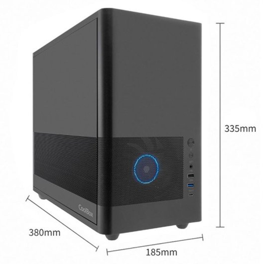 Boitier PC MP2 CoolBox ARGB USB-C Full Metal Nero