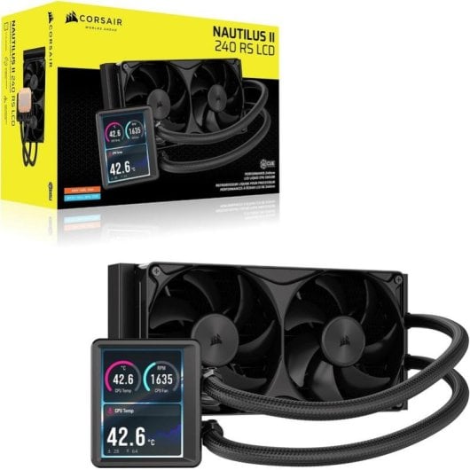 Flüssigkeitskühlung Corsair Nautilus II 240 240mm 2 Lüfter LCD IPS