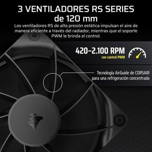Vloeistofkoeling Corsair Nautilus 360 RS 360mm 3 Ventilatoren RS120 LCD IPS