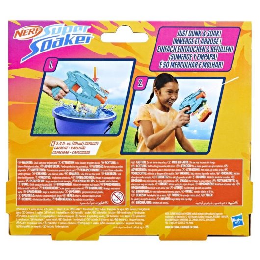 Lanceur d'eau Hasbro Nerf Super Soaker Mini Dunk-Fill Multicolore