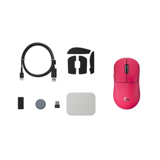Ratón Logitech G PRO X SUPERLIGHT 2c RF inalámbrico 44000 DPI Rosa 5 botones