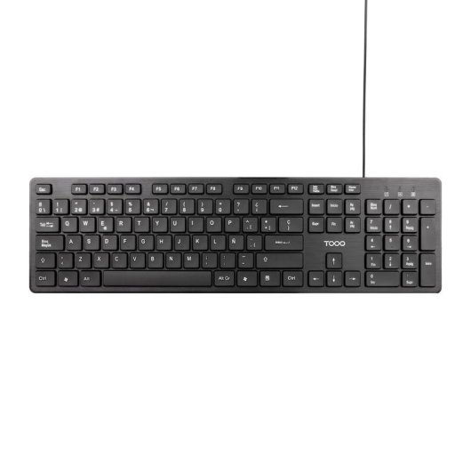 Clavier TooQ TQK-2003-B membrane silencieux avec câble USB noir