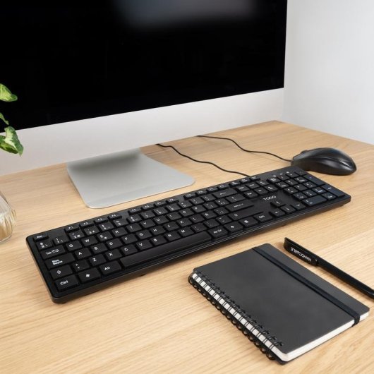 Clavier TooQ TQK-2003-B membrane silencieux avec câble USB noir
