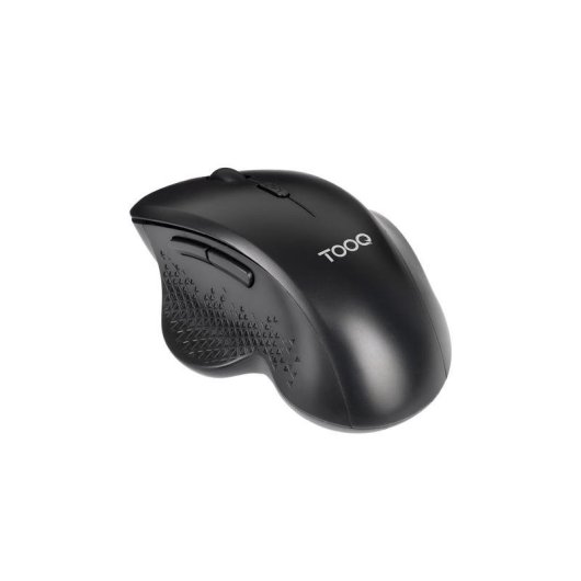 Ratón TooQ TQMWG-1105-B Sans Fil 1600 DPI Noir Ergonomique 6 Boutons