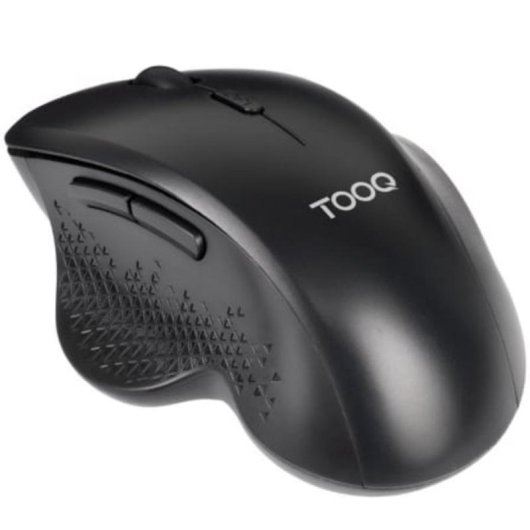 Ratón TooQ TQMWG-1105-B Sans Fil 1600 DPI Noir Ergonomique 6 Boutons