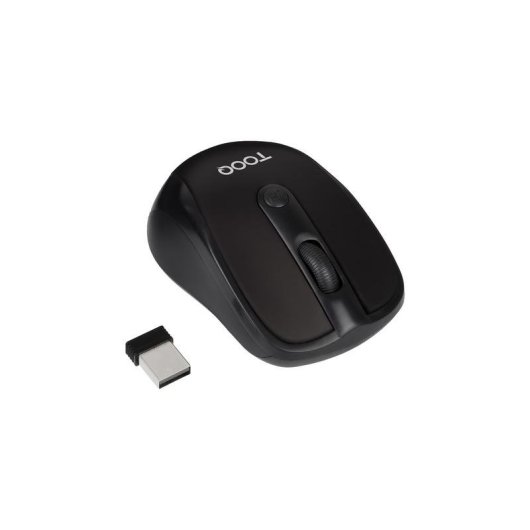 Ratón TooQ TQMW-1103-B Sans Fil 2.4 GHz 1600 DPI Noir Ambidextre