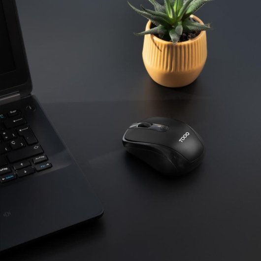 Ratón TooQ TQMW-1103-B Sans Fil 2.4 GHz 1600 DPI Noir Ambidextre