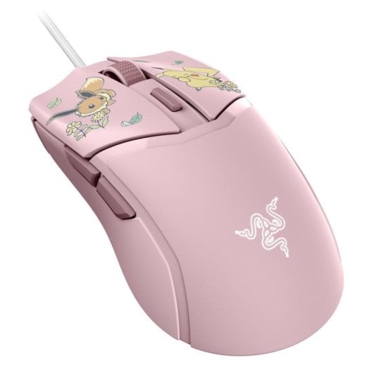 Ratón Razer Cobra Pikachu & Eevee Edition USB 8500 DPI Rose 6 Boutons