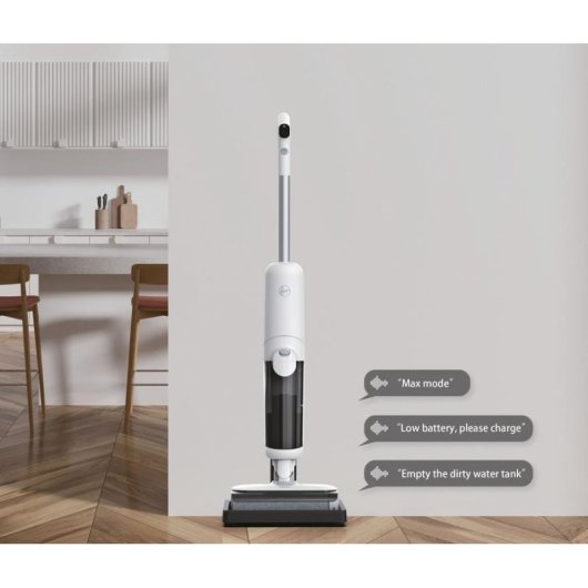 Aspirapolvere senza Sacco Hoover HW500 011 150W 30 min Lavapavimenti Grigio Bianco