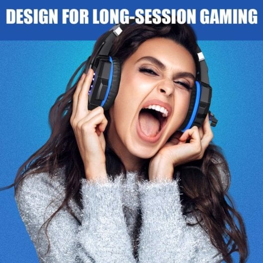 Auriculares Estéreo Para Juegos Con Micrófono, Cancelación De Ruido E Iluminación 3.5 Mm + Usb Microfono E Led