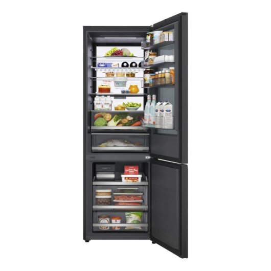 Frigorífico Combi LG GBGW92GCEV No Frost 203cm 465L C Preto WiFi