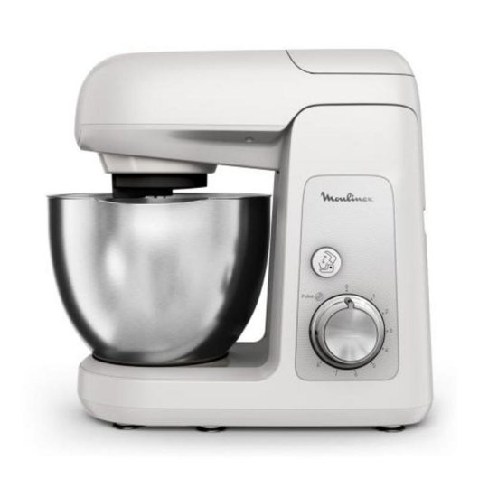 Robot pâtissier Moulinex Your Bake Partner 1100W 8 vitesses 4,6L inox