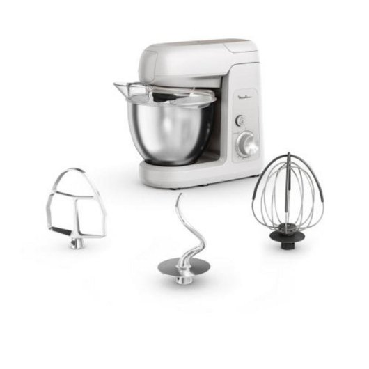 Robot pâtissier Moulinex Your Bake Partner 1100W 8 vitesses 4,6L inox