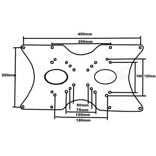 Placa Adaptadora Sistema Vesa Soporte Televisión