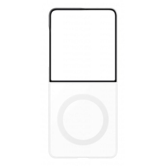 Custodia magnetica trasparente sottile Samsung per Galaxy Z Flip8 con fissaggio magnetico