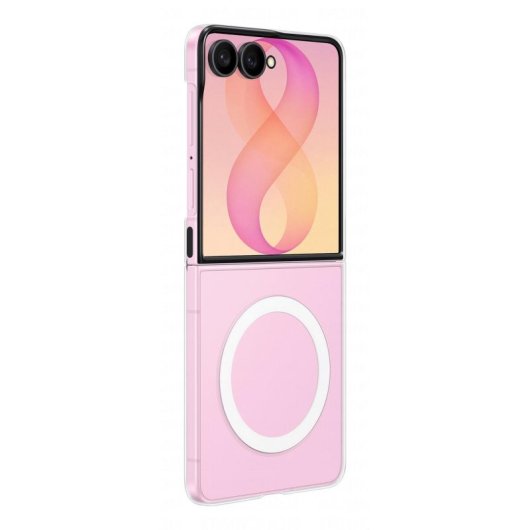 Custodia magnetica trasparente sottile Samsung per Galaxy Z Flip8 con fissaggio magnetico