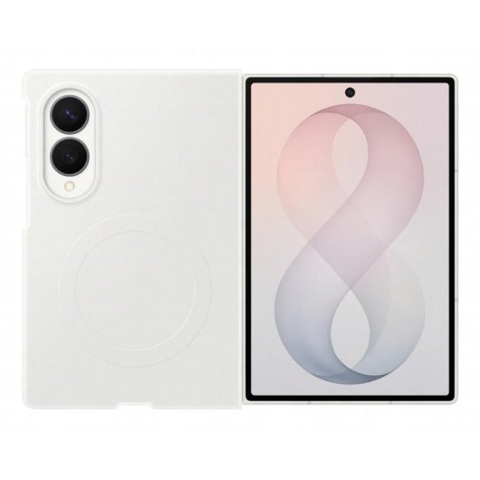 Capa magnética de silicone creme para Samsung Galaxy Z Fold8