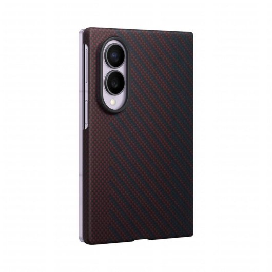 Magnetische Samsung Hülle Carbonfaser Lila für Galaxy Z Fold8