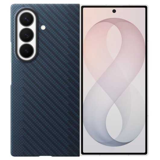 Custodia Samsung Ultra Carbon Magnet Case Blu per Galaxy Z Fold8 Ultra