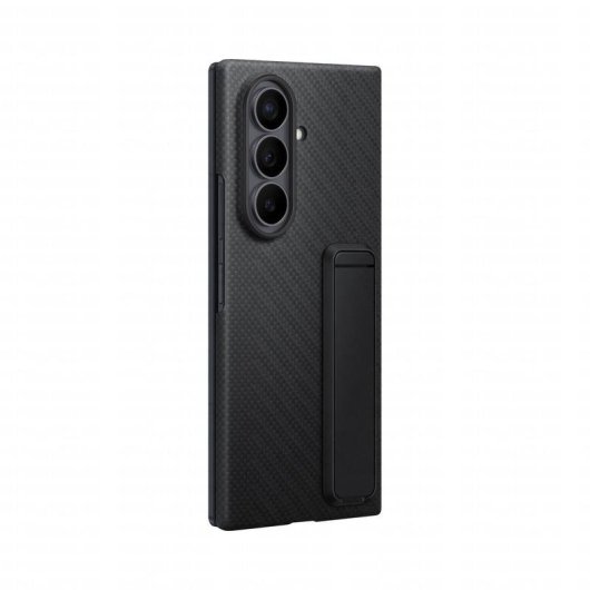 Custodia Samsung Fibra di Carbonio con Supporto Nero per Galaxy Z Fold8 Ultra