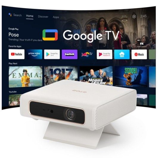 Proyector ETOE Dolphin 2 FullHD 800 Lúmenes 120" Láser DLP Google TV Portátil