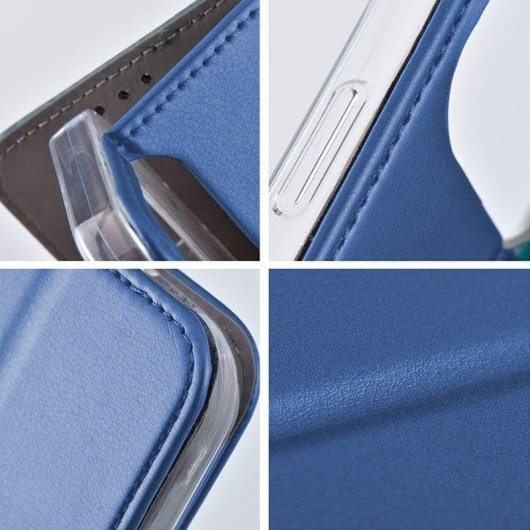 Funda COOL Flip Cover Polipiel Azul para OPPO A6 Pro 5G