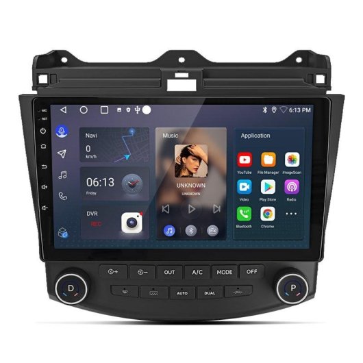 Autoradio Junsun 10,1 pouces 2+64GB Android 15 Carplay GPS Honda Accord