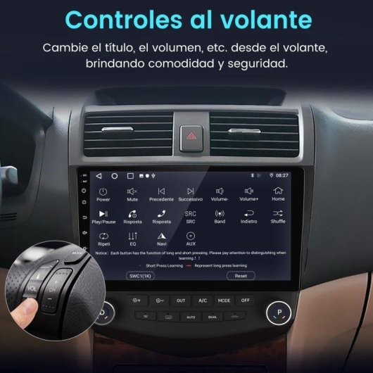 Autoradio Junsun 10,1 pouces 2+64GB Android 15 Carplay GPS Honda Accord