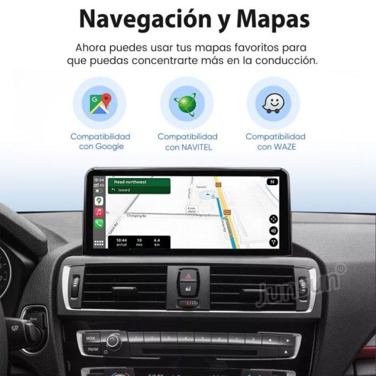 Autorradio Junsun 10.25" CarPlay Android Auto GPS para BMW NBT