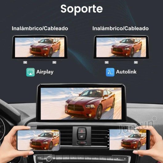 Autorradio Junsun 10.25" CarPlay Android Auto GPS para BMW NBT
