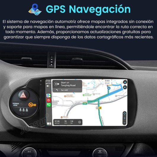 Autoradio Junsun 6+128GB Octa Core Carplay Android Auto 4G GPS
