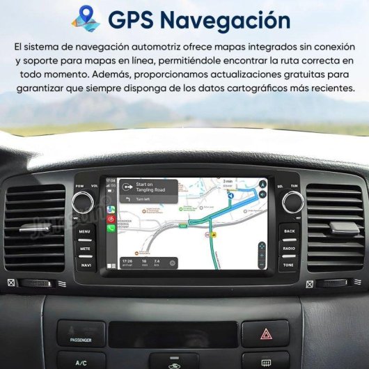 Autoradio Junsun 7'' Android 15 CarPlay Android Auto GPS RDS Wifi