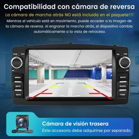 Autoradio Junsun 7'' Android 15 CarPlay Android Auto GPS RDS Wifi