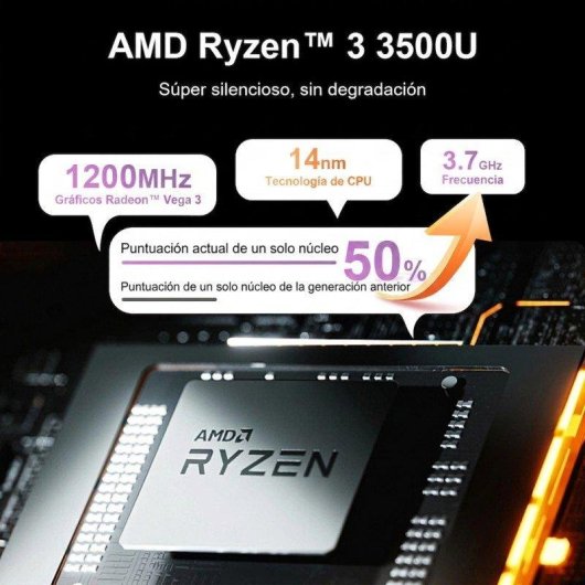 Portátil Ninkear A15 Air 15,6" AMD Ryzen 5 3500U 16GB Radeon Vega 8 512GB SSD Windows 11 Pantalla FHD
