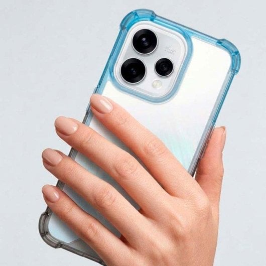 Capa Bumper Reforçada Degradada Silicone Flexível para Oppo Reno 15
