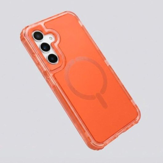 Capa Bumper 3 em 1 TPU transparente resistente MagSafe para Samsung Galaxy S26 Plus