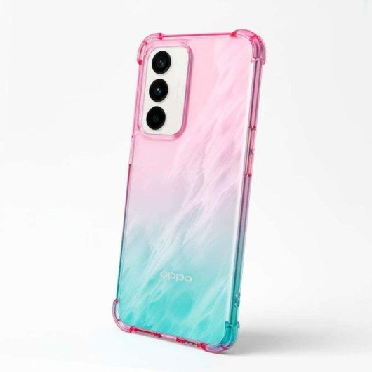 Capa Bumper Reforçada Degradada Silicone Flexível Antichoque para Oppo A5m