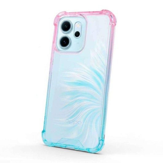 Capa Bumper Reforçada Degradada Silicone Flexível Antichoque para Oppo Reno 14f