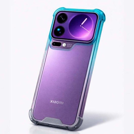 Capa Bumper Reforçada Degradada Silicone Flexível Antichoque para Xiaomi 17 Pro Max