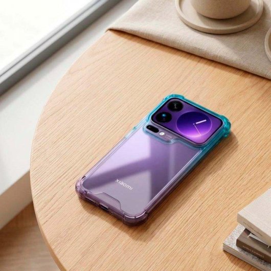 Capa Bumper Reforçada Degradada Silicone Flexível Antichoque para Xiaomi 17 Pro Max