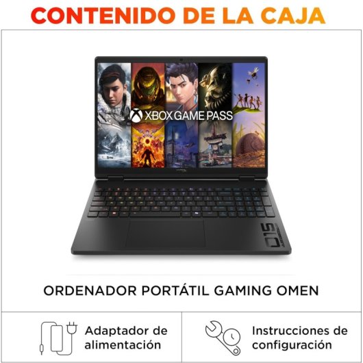 Portátil HyperX OMEN 15-ga0000ns 15,3" Intel Core i5-14450HX 16GB 1TB SSD RTX 5050 Windows 11 Home