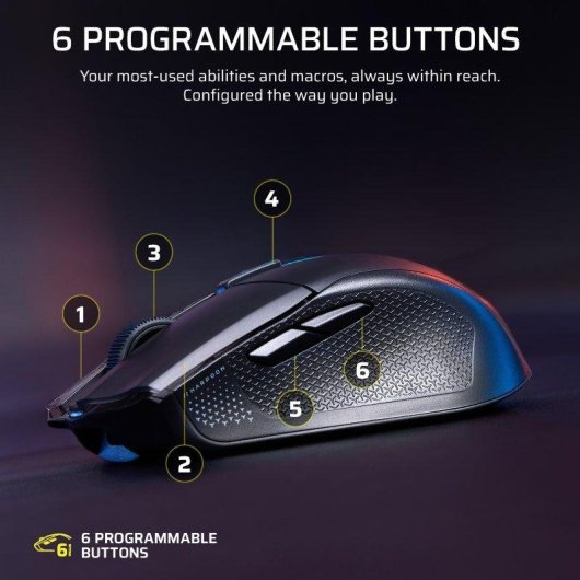 Maus Corsair HARPOON v2 Wireless 2,4 GHz Bluetooth 26000 DPI Schwarz RGB