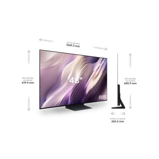 TV Samsung OLED TQ48S95HAEXXC 48" 4K UltraHD 165Hz Smart TV Tizen HDR10+ Dolby Atmos