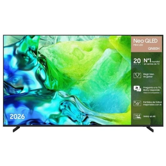 TV Samsung Neo QLED QN80H 85" 4K UltraHD 144Hz Smart TV Tizen HDR10+ Dolby Atmos