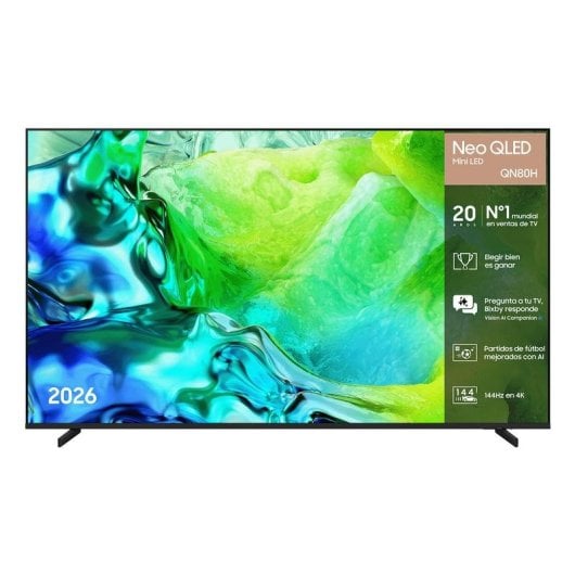 TV Samsung Neo QLED QN80H 85" 4K UltraHD 144Hz Smart TV Tizen HDR10+ Dolby Atmos