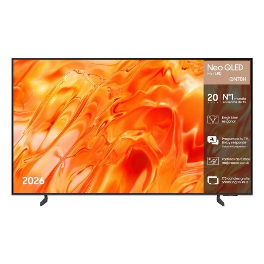 TV Samsung Neo QLED QN70H 65" 4K UltraHD 60Hz Smart TV Tizen HDR10+ Mini LED