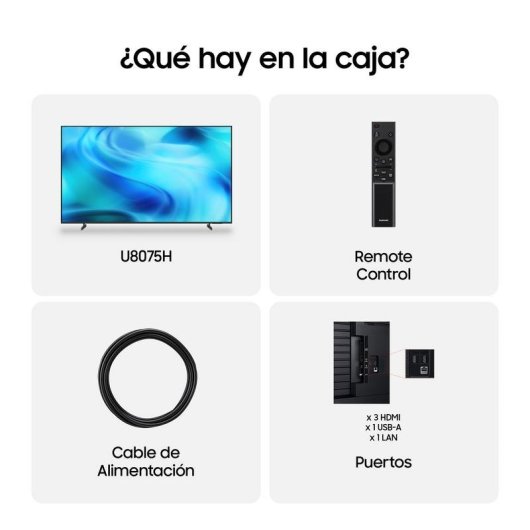 TV Samsung LED TU85U8075HU 85" 4K UltraHD 120Hz Smart TV Tizen HDR10+ Gaming Hub