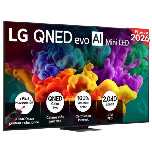 TV LG QNED 100QNED87B6 100" 4K UltraHD 144Hz Smart TV WebOS HDR10 Dolby Vision Dolby Atmos