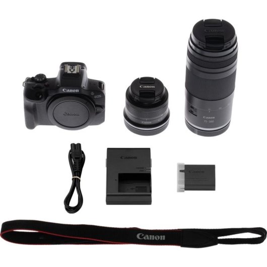 Cámara Mirrorless Canon EOS R100 24.1MP 18-45mm + 75-300mm WiFi Bluetooth